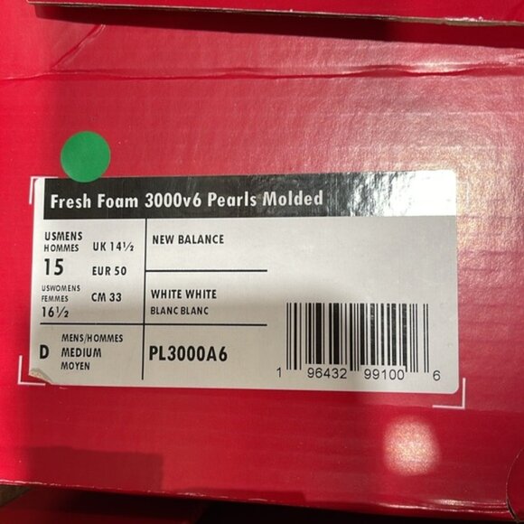 NEW BALANCE Unisex Fresh Foam 3000 v6 Pearls Molded Baseball Cleats - Picture 9 of 10